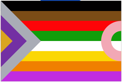 Phantasy flag with shadow clipart