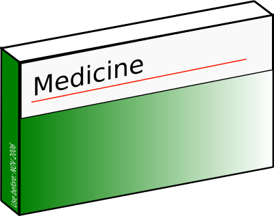Pharmaceutical carton clipart