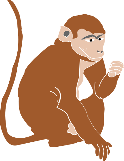 Philippine Monkey clipart