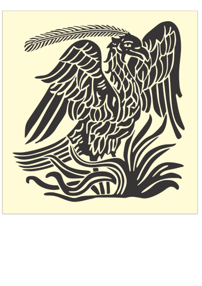 Phoenix bird pattern clipart