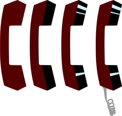 Phone handset clipart