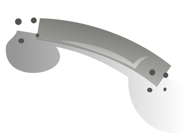 Phone handset grey clipart