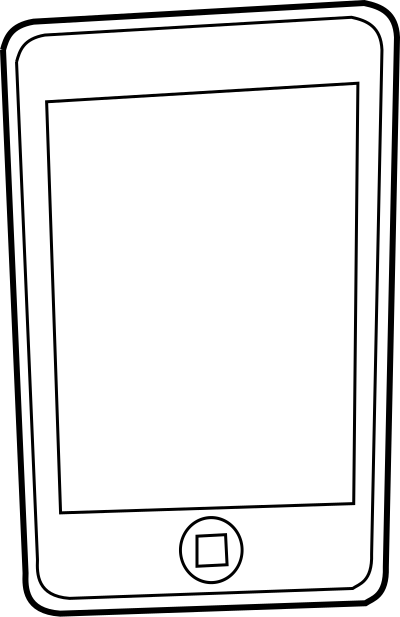 Phone outline clipart