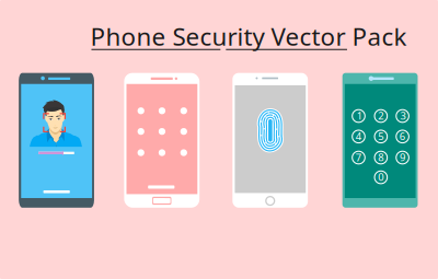 Phone Security Vector Pack clipart