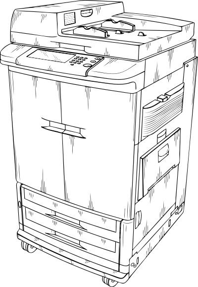 Photocopier clipart