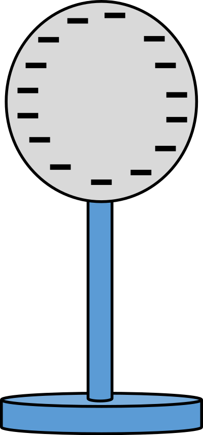 Physic diagram: charged negitive clipart