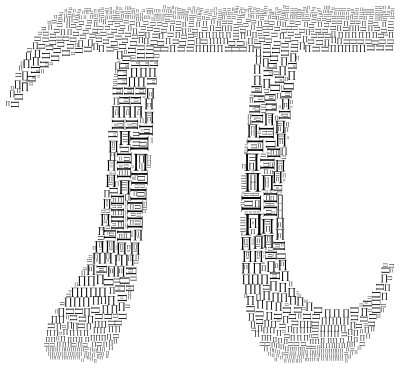 Pi Fractal Black clipart