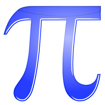 PI, Shiny Blue clipart