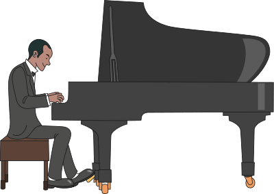 Pianist (#1) clipart