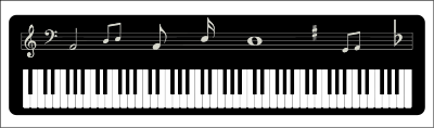 Piano Keyboard clipart