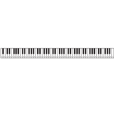 Piano keyboard clipart