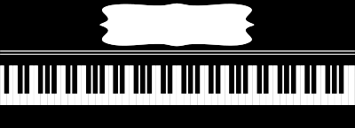 Piano Keyboard With Decorative Frame clipart