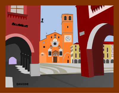 Piazza della Vittoria - Lodi - Italia clipart