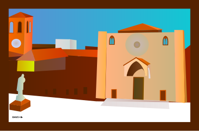 Piazza San Francesco - Lodi - Italia clipart