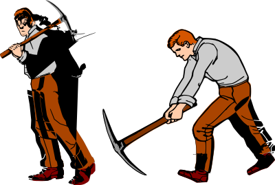 Pickaxe Swing clipart