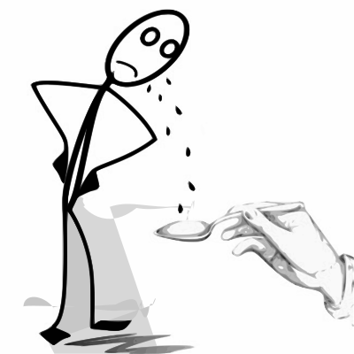 Picking up little pieces clipart