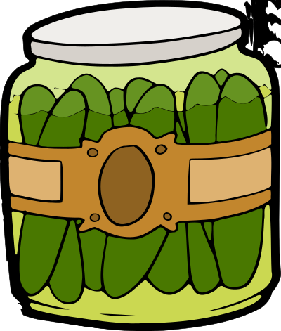 Pickles in a Jar clipart