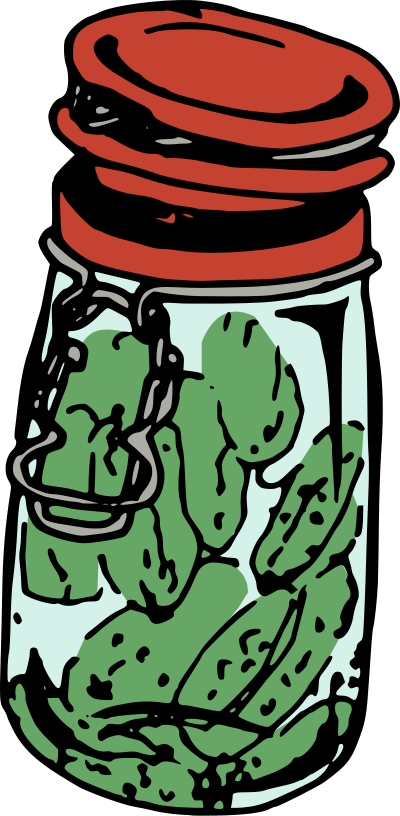 Pickles Jar - Colour Remix clipart
