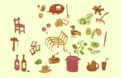 Picnic Silhouettes Collection clipart