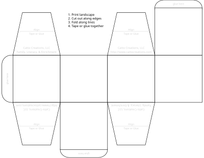 Picture Cube Activity clipart
