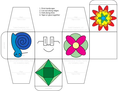 Picture Cube Activity 2 clipart