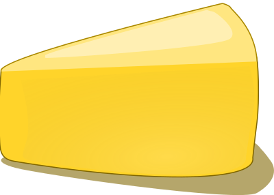 Piece of cheese clipart