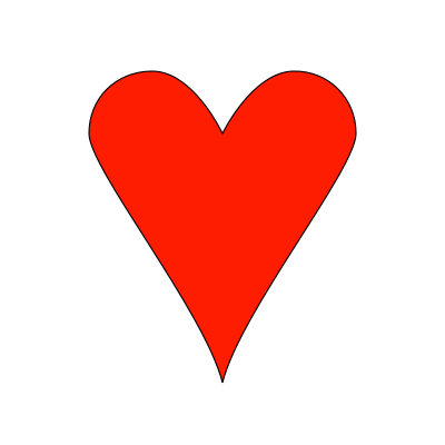 Piecepack card suites - Hearts clipart