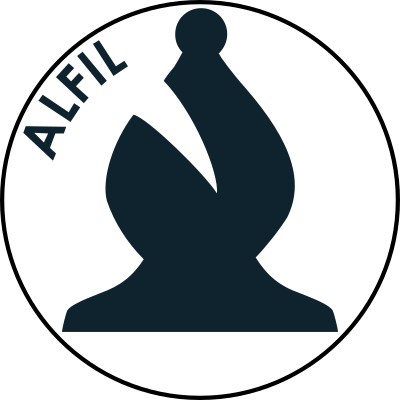Pieza de Ajedrez con Nombre – Alfil Negro clipart