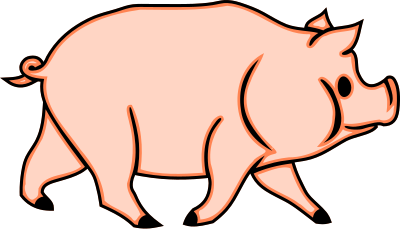 Pig 5 clipart