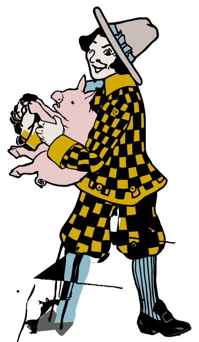 Pig Piper Puppet clipart