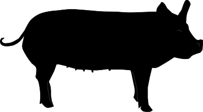Pig Silhouette clipart