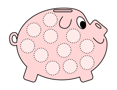 Piggy bank clipart