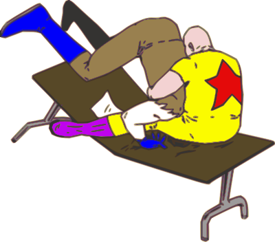 Piledriver on Table clipart