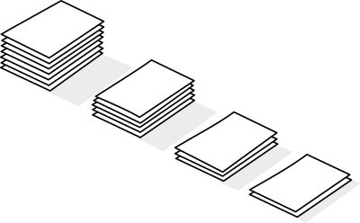 Piles of paper / piles de papier clipart