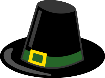 Pilgrim hat clipart