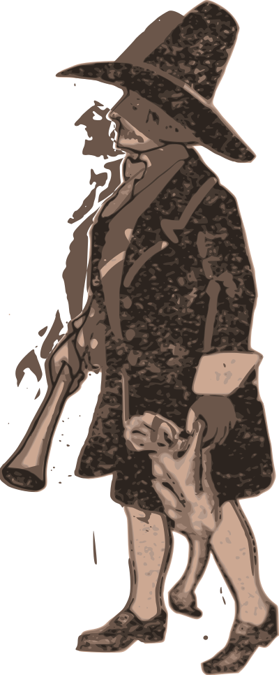 Pilgrim with Turkey clipart