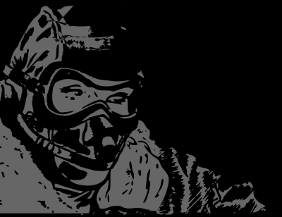 Pilot in mask clipart