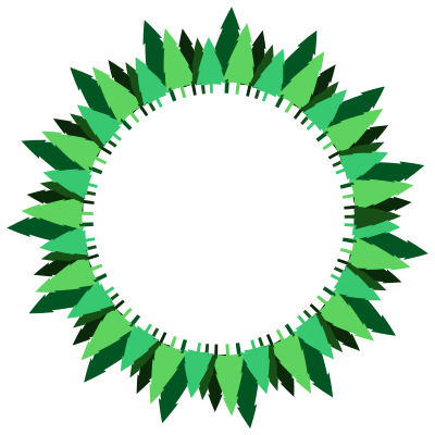 Pine Trees Frame clipart