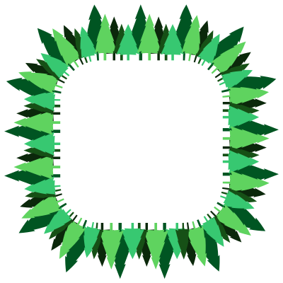 Pine Trees Frame II clipart