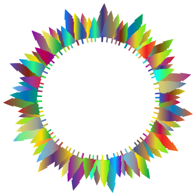 Pine Trees Frame Polyprismatic clipart