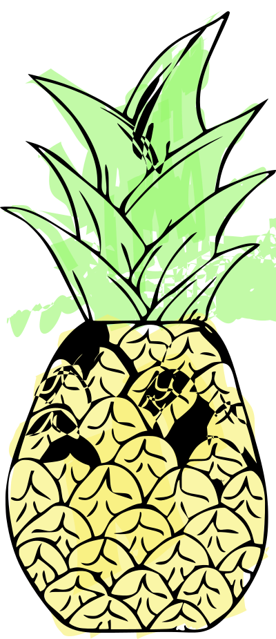 Pineapple - Colour Remix clipart