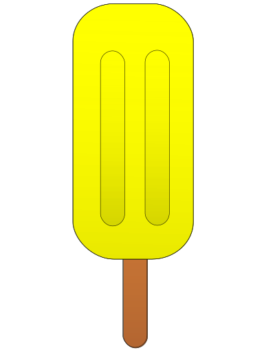 Pineapple popsicle. clipart