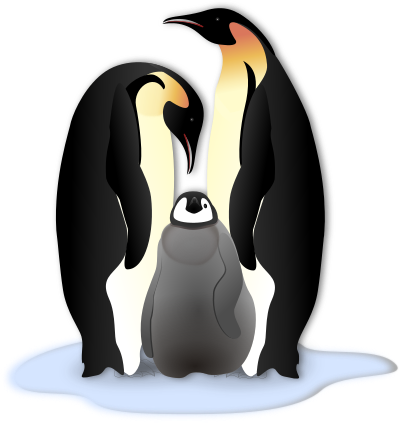 Pinguin Familie clipart