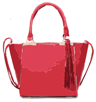 Pink Bag with Tassles clipart