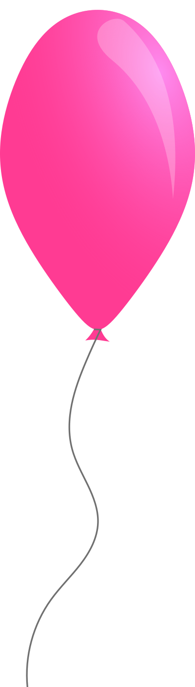 Pink balloon clipart