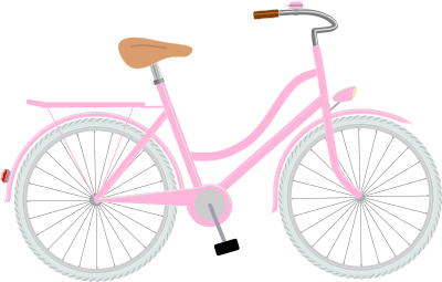 Pink Bike clipart