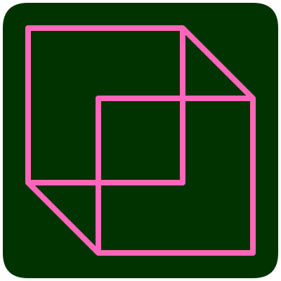 Pink boxed clipart