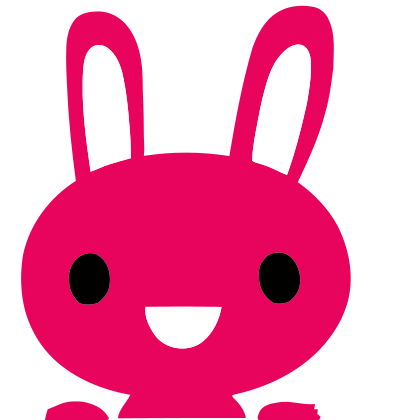 Pink Bunny Icon clipart