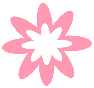 Pink Burst Flower clipart