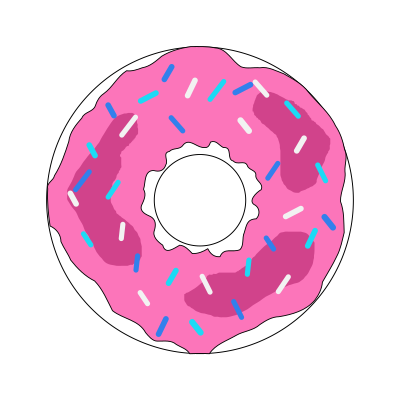 Pink Donut clipart